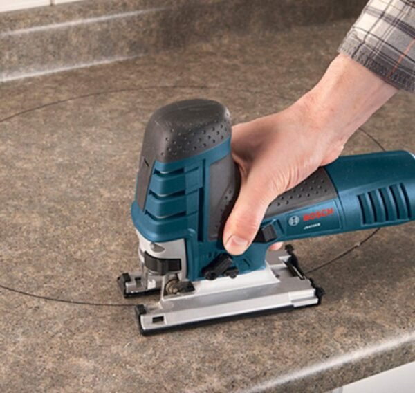 BOSCH JS470EB Corded Barrel-Grip Jig Viewed - 120V Reduced Resonance, 7 Amplifier Variable Velocity for Smooth Vilifying to As Much As 5-7/8 In on Hardwood, 3/8 In on Steel For Counter Tops 4 71Q1y xRXAL. AC SL1500