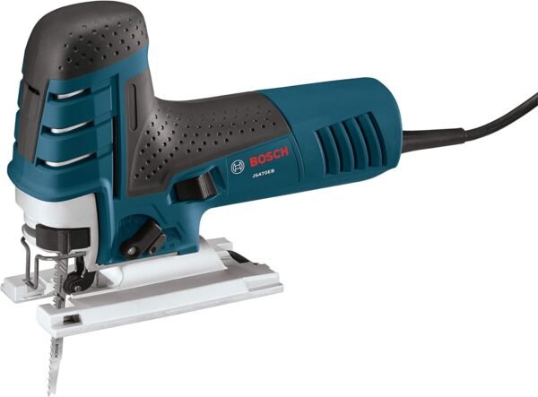 BOSCH JS470EB Corded Barrel-Grip Jig Viewed - 120V Reduced Resonance, BOSCH JS470EB Corded Barrel-Grip Jig Viewed - 120V Reduced Resonance, 7 Amplifier Variable Velocity for Smooth Vilifying to As Much As 5-7/8 In on Hardwood, 3/8 In on Steel For Counter Tops