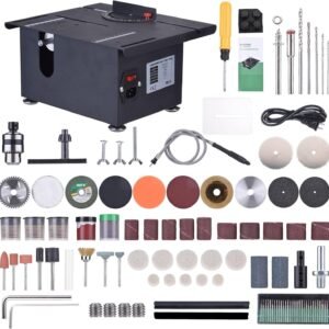 Dining Table Saw, Weytoll 100W Mini Wood Working Power Saw Liftable Reducing Velocity Guideline for Timber Reducing Produceds