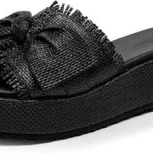 Coutgo Womens System Block Sandals Head Open Foot Slide Sandals Straw Trip Summer Season Coastline Shoes Coutgo Womens System Block Sandals Head Open Foot Slide Sandals Straw Trip Summer Season Coastline Shoes