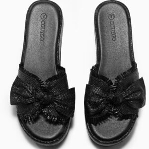 Coutgo Womens System Block Sandals Head Open Foot Slide Sandals Straw Trip Summer Season Coastline Shoes - Image 6