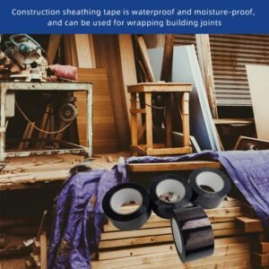 Port & Sunny Development Sheath Strip 2.36 in x 180ft Seaming Strip Water Vapor Barricade Strip Home Cover Strip for Froth Panel Protection, Water Vapor Barricade( 4roll) - Image 5