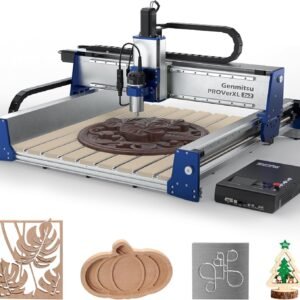 Genmitsu PROVerXL 2X2 CNC Modem Equipment, 2′ x 2′ CNC Equipment along with 710W Pin, Closed-loop Stepper Electric Motor, for Timber Metallic Chiselling, Wi-fi & Application Supported, Workplace 26.76″x 26.76″x 4.44′