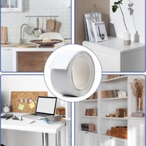 PVC Upper hand Grouping 2 in x 10ft Laminate Upper hand Lace White along with Hot Melt Adhesive Pre - glued Iron on Trimming Strip Trimming for Cabinetry Plyboard Fixes and also Home Furniture Reconstruction - Image 7