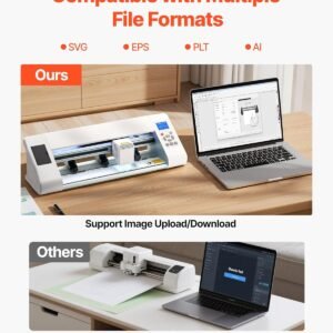 VEVOR Reducing Maker, Automatic Side Diagnosis Vinyl Fabric Cutter Machine Maker along with Layout Program as well as Products, Appropriate along with Numerous Report Formats, for Making Specialized Do-it-yourself Crafts, Cards, Stickers - Image 4
