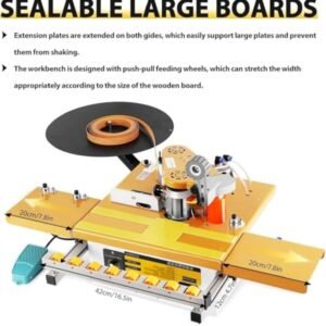 Transportable Pvc Abdominal Muscles Upper Hand Bander, Carpentry Upper Hand Lace Maker, Right Slant Contour Straight Line, Double-Sided Gluing, Velocity Intelligent Temperature Level Command Automatic Reducing For Large Panels A - Image 7