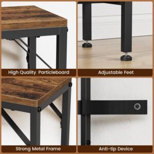 Console Dining Table, Narrow Couch Dining Table, 47.2" Responsible For Chair Dining Table along with Power Plant, Doorway Dining Table, for Residing Space, Corridor, Entrance, Hall, Antique Brown 13 Console Dining Table, Narrow Couch Dining Table, 47.2" Responsible For Chair Dining Table along with Power Plant, Doorway Dining Table, for Residing Space, Corridor, Entrance, Hall, Antique Brown - Image 6