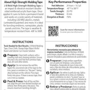 J-B Bonded High-Strength Creating Strip - 0.875" x 5' - Image 3