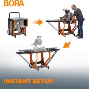 Bora Portamate Miter Viewed Stand Up Job Terminal 400 Lbs Maximum Body Weight Portable Rolling Dining Table Viewed Stand Up Work Bench along with Folding Part Expansions Miter Viewed Stands Up PM-8000 9 Bora Portamate Miter Viewed Stand Up Job Terminal 400 Lbs Maximum Body Weight Portable Rolling Dining Table Viewed Stand Up Work Bench along with Folding Part Expansions Miter Viewed Stands Up PM-8000 - Image 3