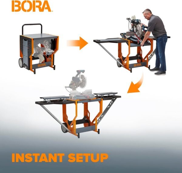Bora Portamate Miter Viewed Stand Up Job Terminal 400 Lbs Maximum Body Weight Portable Rolling Dining Table Viewed Stand Up Work Bench along with Folding Part Expansions Miter Viewed Stands Up PM-8000 2 81bcd XP5KL. AC SL1500