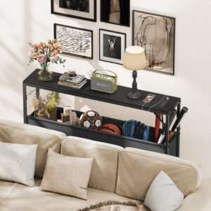 Console Tables along with Asking For Terminal as well as Storage Space Container, 47.2"Entrance Dining Table Narrow along with Energy Outlets USB Slots, Chair Dining Table Responsible For Couch, Corridor Dining Table for Hall, Residing Space, Afro-american 14 Console Tables along with Asking For Terminal as well as Storage Space Container, 47.2"Entrance Dining Table Narrow along with Energy Outlets USB Slots, Chair Dining Table Responsible For Couch, Corridor Dining Table for Hall, Residing Space, Afro-american - Image 7