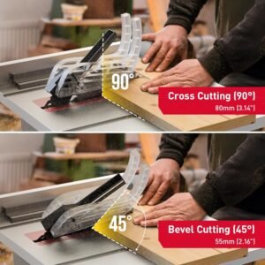 4600RPM Portable Dining table Viewed 10 in, 15Amp Tablesaw, 90 ° Cross Reduce & 0-45 ° Trimming, Multifunctional Benchtop along with 36T Cutter for Do It Yourself, Home Furniture Creating, Woodworking 11 4600RPM Portable Dining table Viewed 10 in, 15Amp Tablesaw, 90 ° Cross Reduce & 0-45 ° Trimming, Multifunctional Benchtop along with 36T Cutter for Do It Yourself, Home Furniture Creating, Woodworking - Image 5