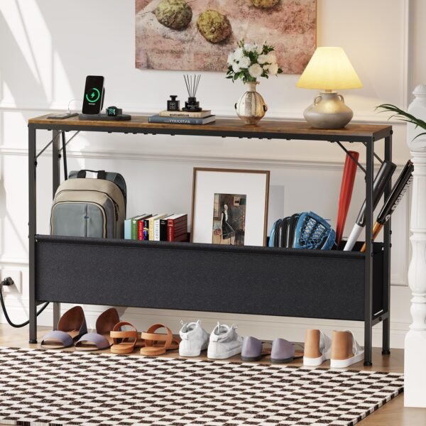 Console Dining Table, Narrow Couch Dining Table, 47.2" Responsible For Chair Dining Table along with Power Plant, Doorway Dining Table, for Residing Space, Corridor, Entrance, Hall, Antique Brown 1 81sKzCdT5gL. AC SL1500